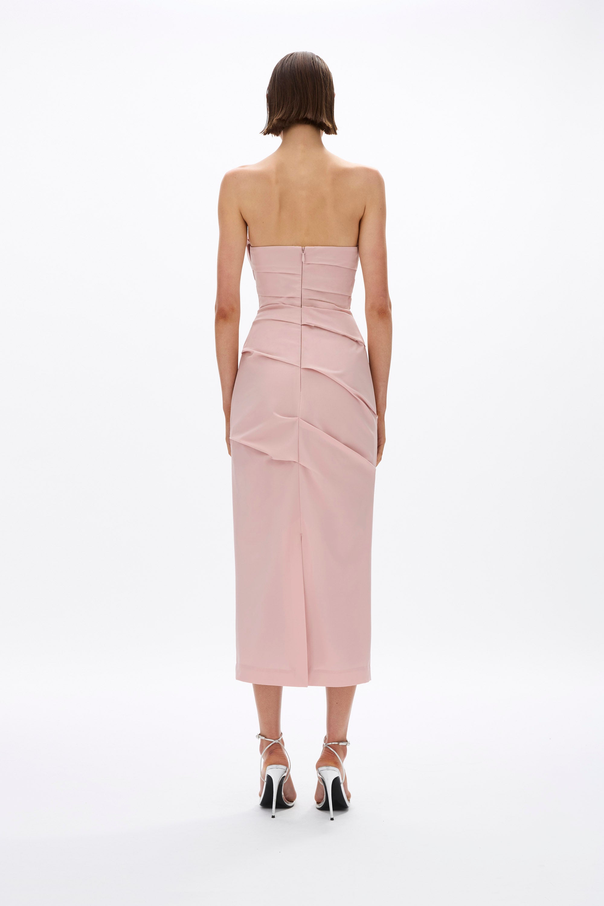 Rachel Gilbert Salma Strapless Dress - Rosewater