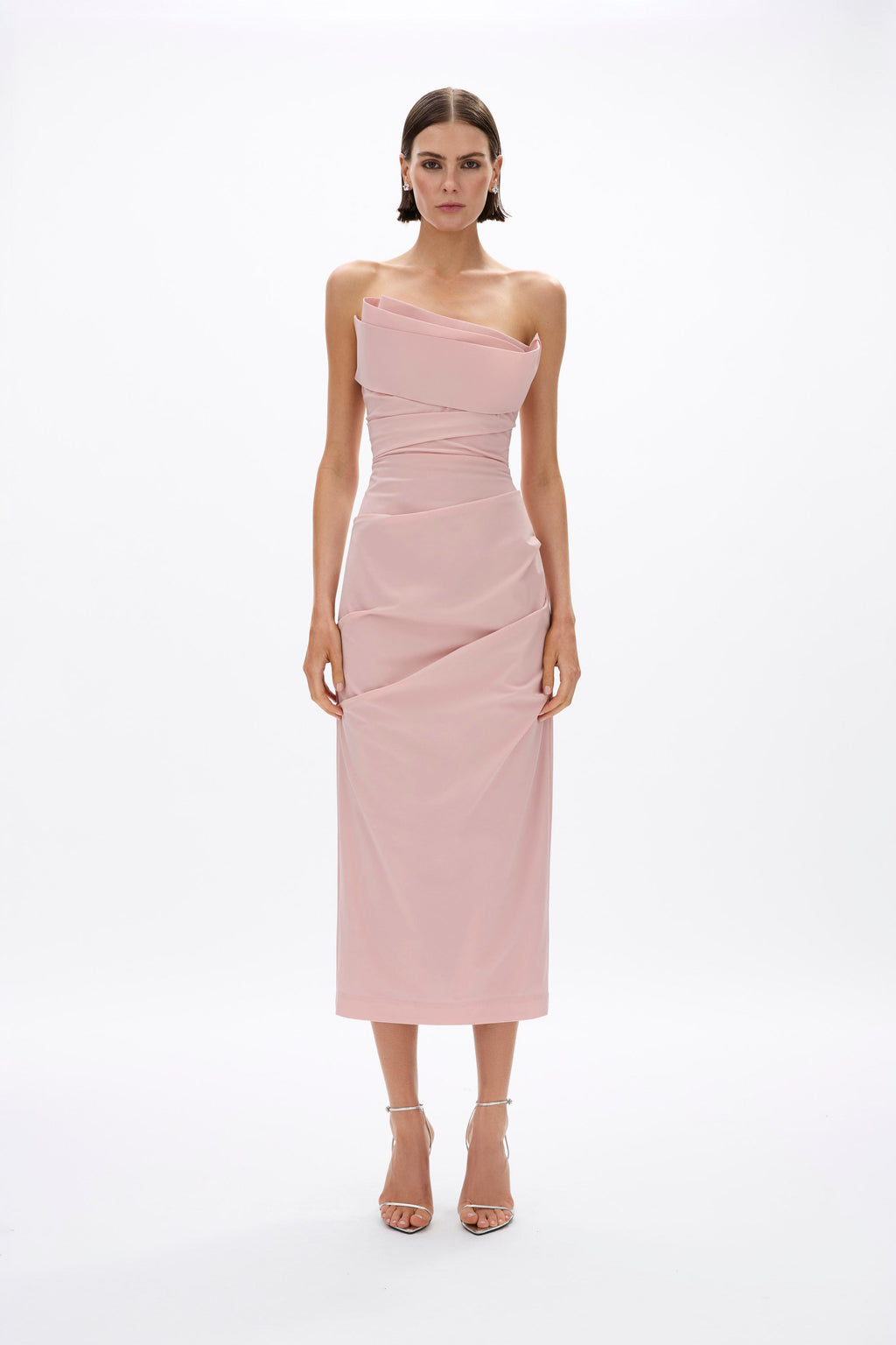 Rachel Gilbert Salma Strapless Dress - Rosewater
