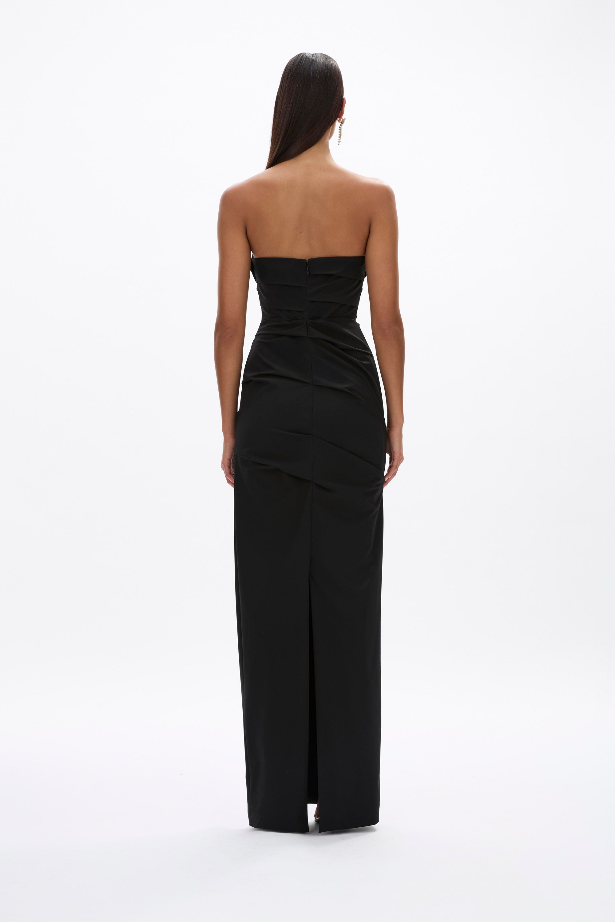 Rachel Gilbert Salma Strapless Gown - Black