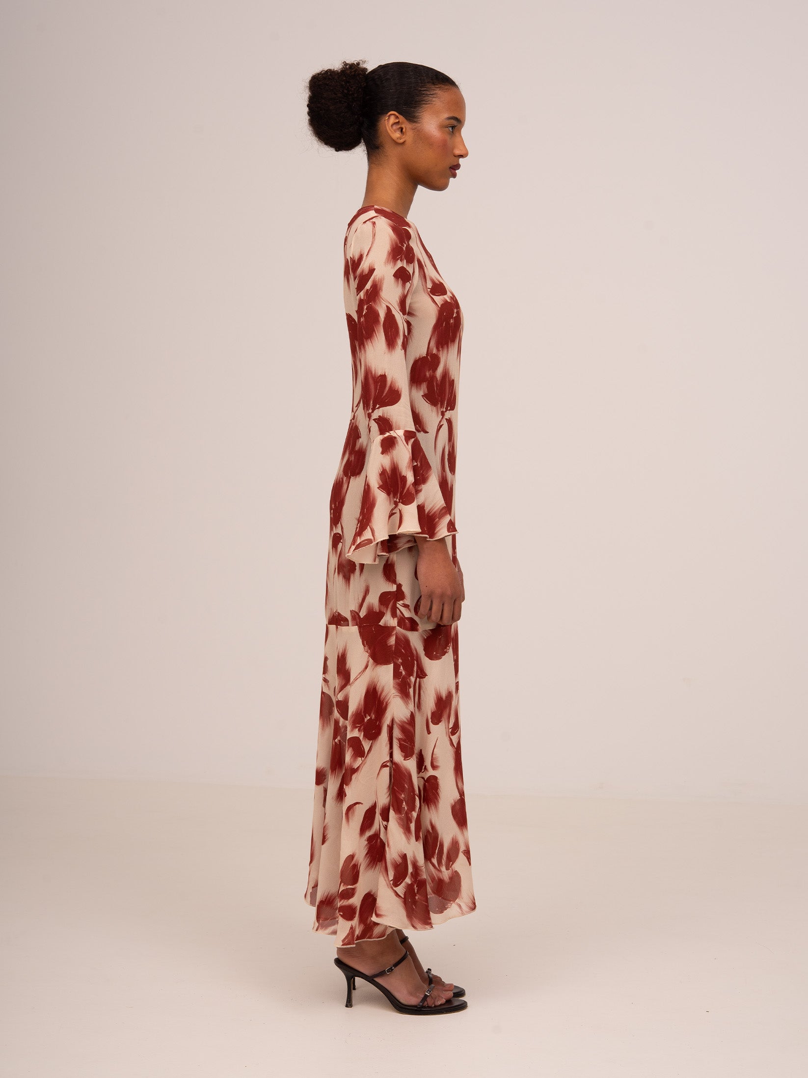 Carmen Says Jester Flower Print Midi Dress