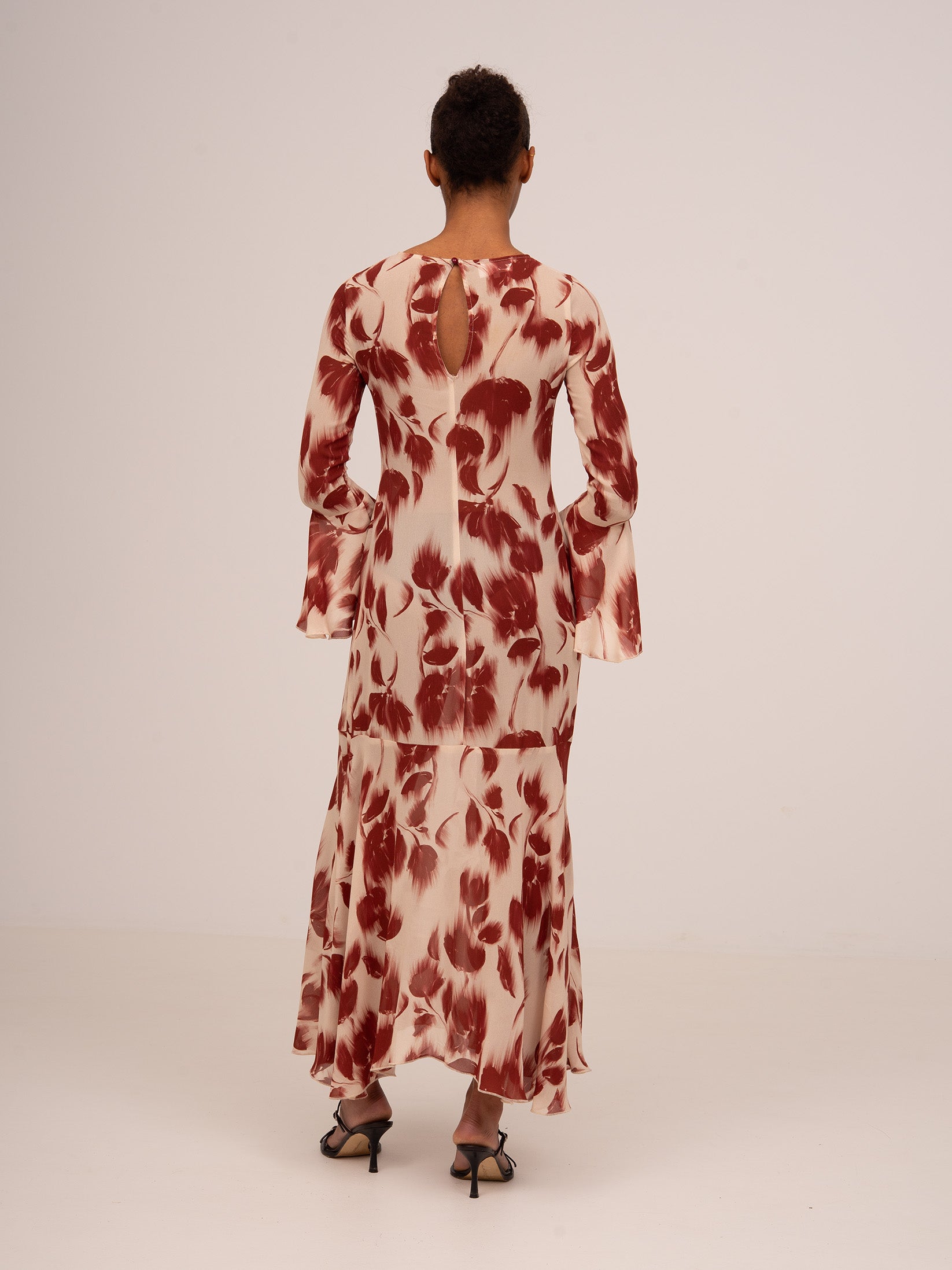 Carmen Says Jester Flower Print Midi Dress