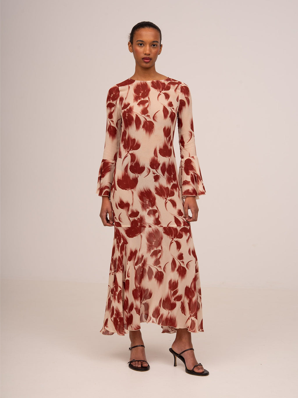 Carmen Says Jester Flower Print Midi Dress