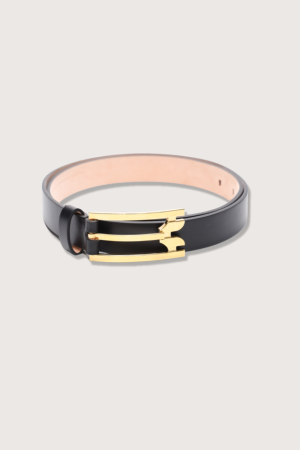 Victoria Beckham Regular Pin Buckle Belt - Black