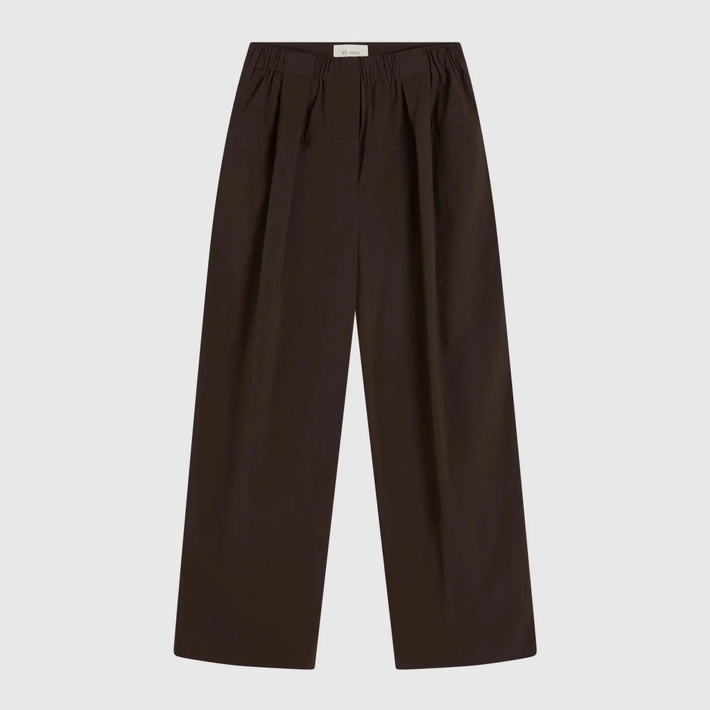 St. Agni Relaxed Pleat Pants - Bark
