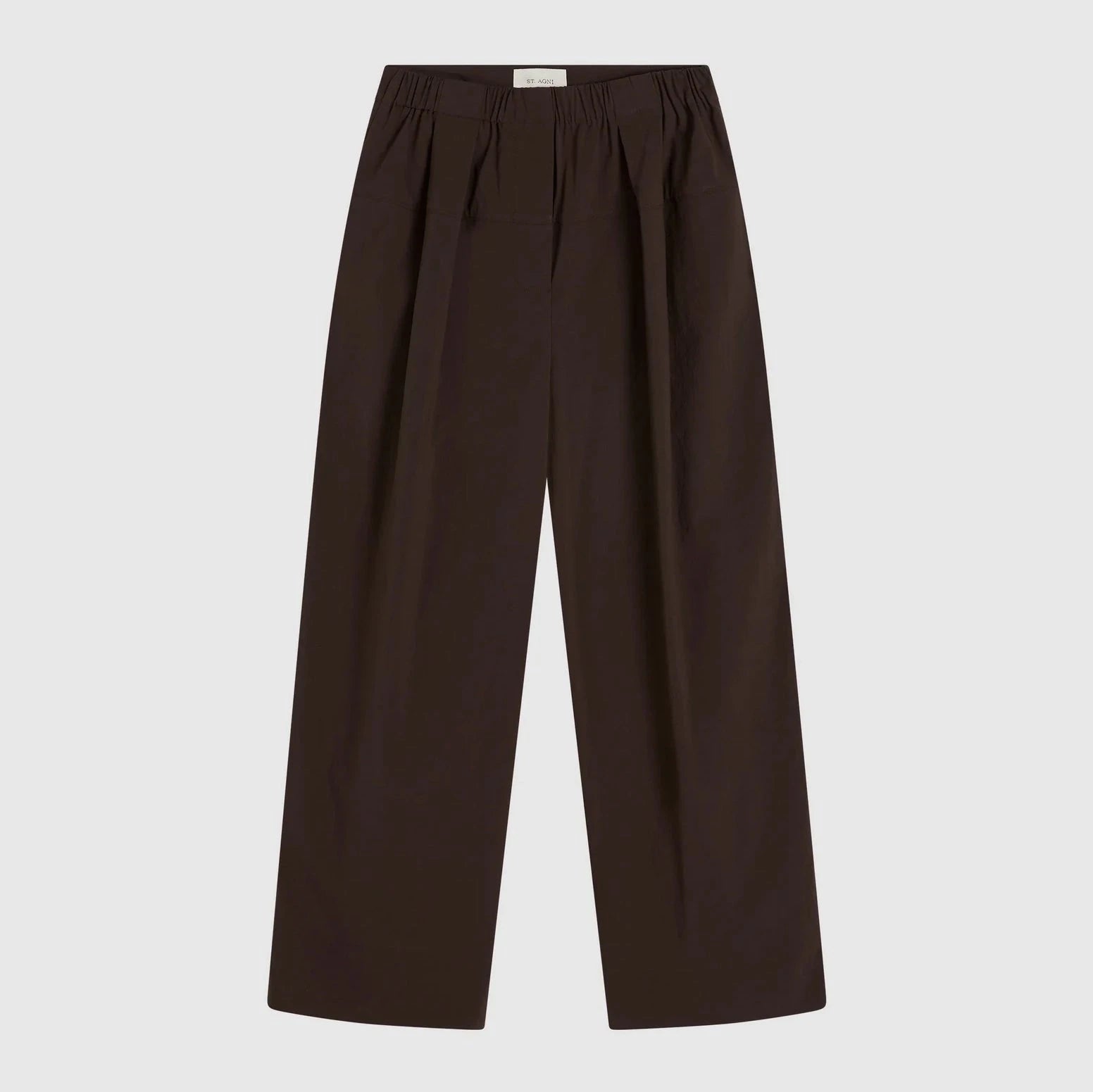 St. Agni Relaxed Pleat Pants - Bark
