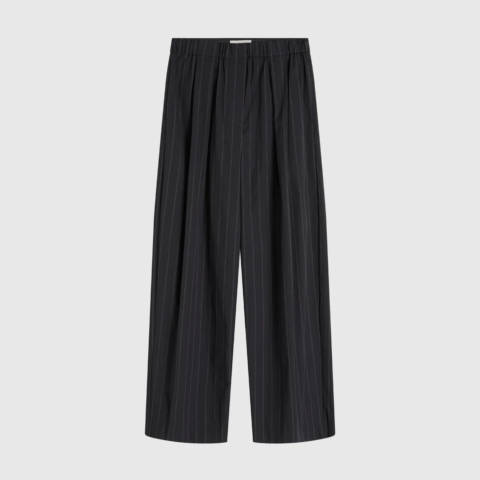 St. Agni Relaxed Pleat Pants - Ink Stripe