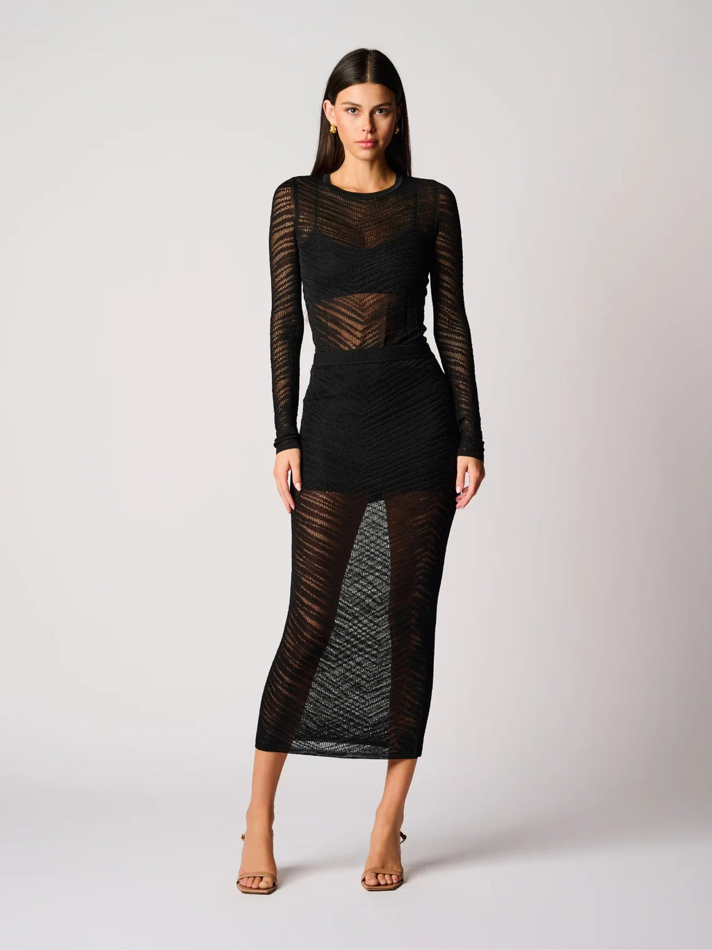 Hevron Rhea Top - Black