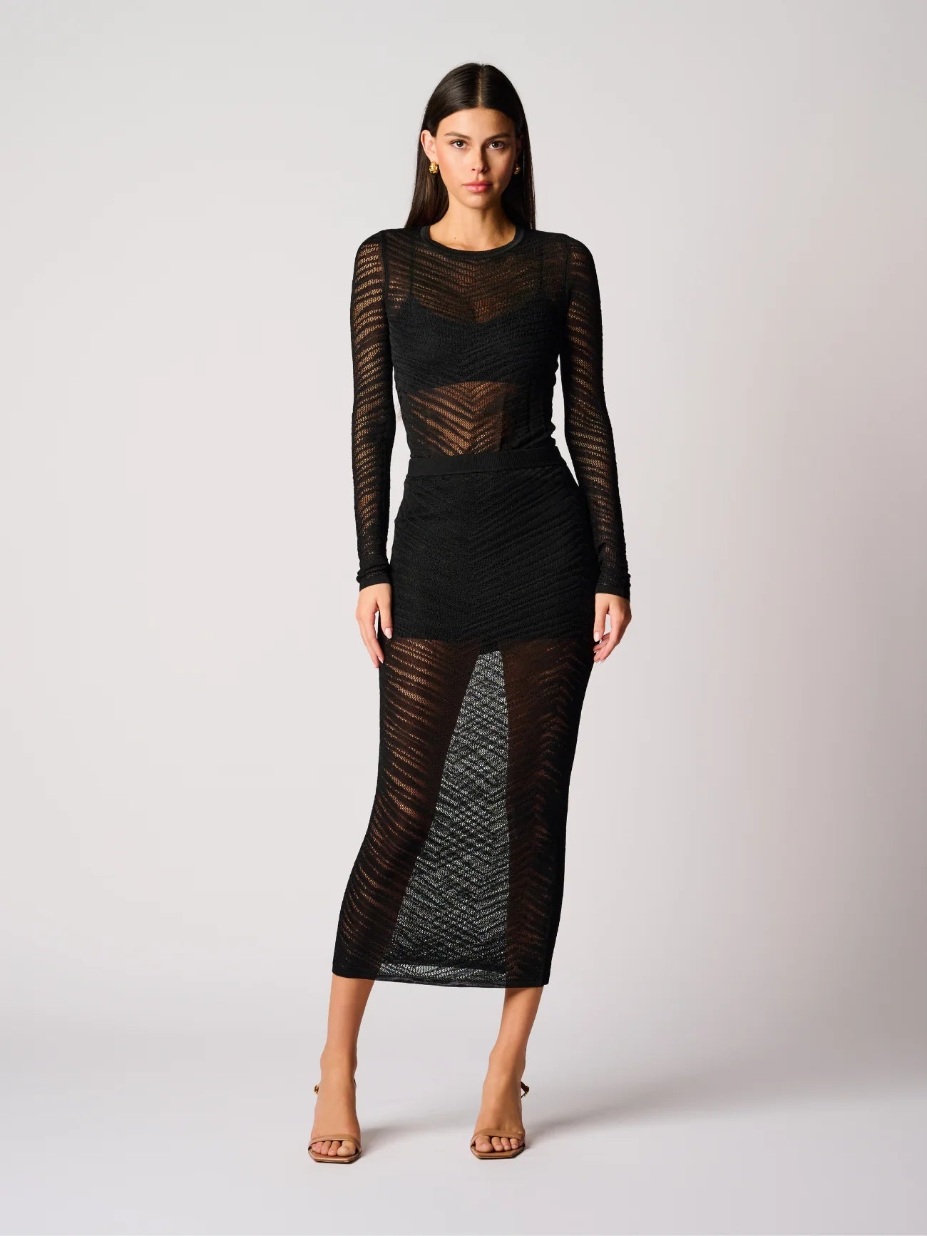 Hevron Rhea Top - Black