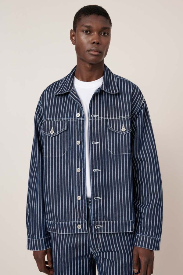 Kowtow Riley Jacket - Chalk-Stripe