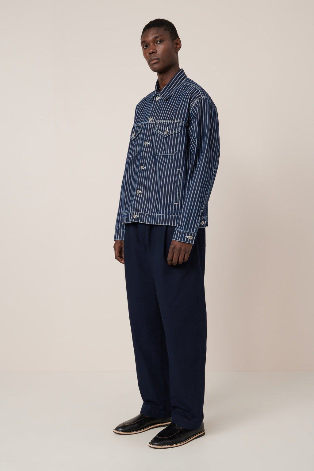 Kowtow Riley Jacket - Chalk-Stripe
