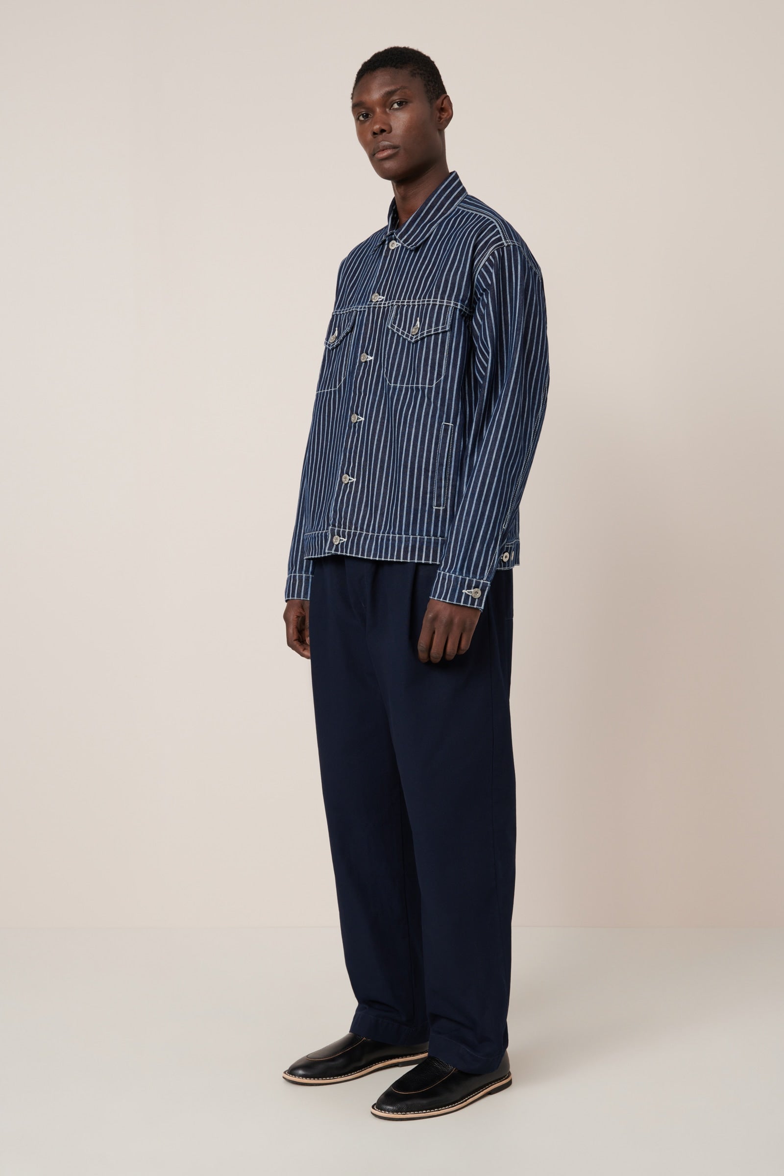 Kowtow Riley Jacket - Chalk-Stripe