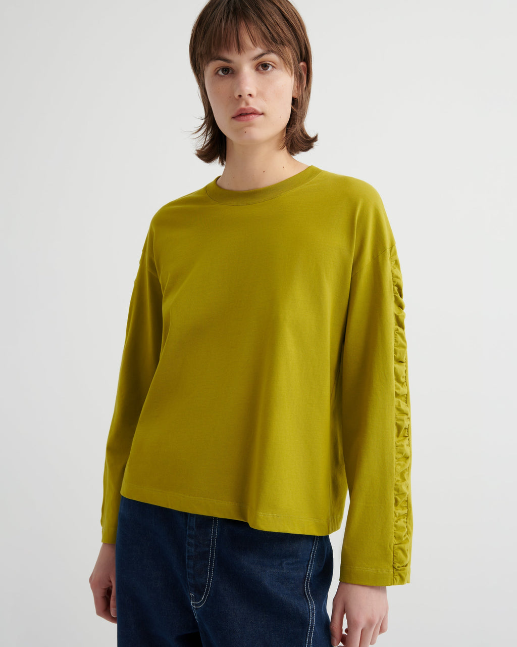 Kowtow Ripple Tee - Deep Citrus