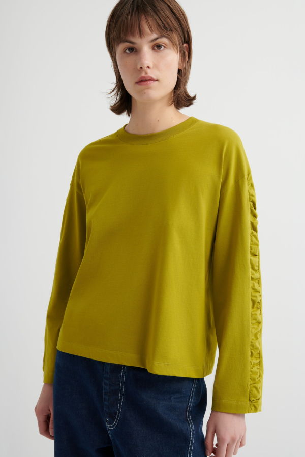 Kowtow Ripple Tee - Deep Citrus