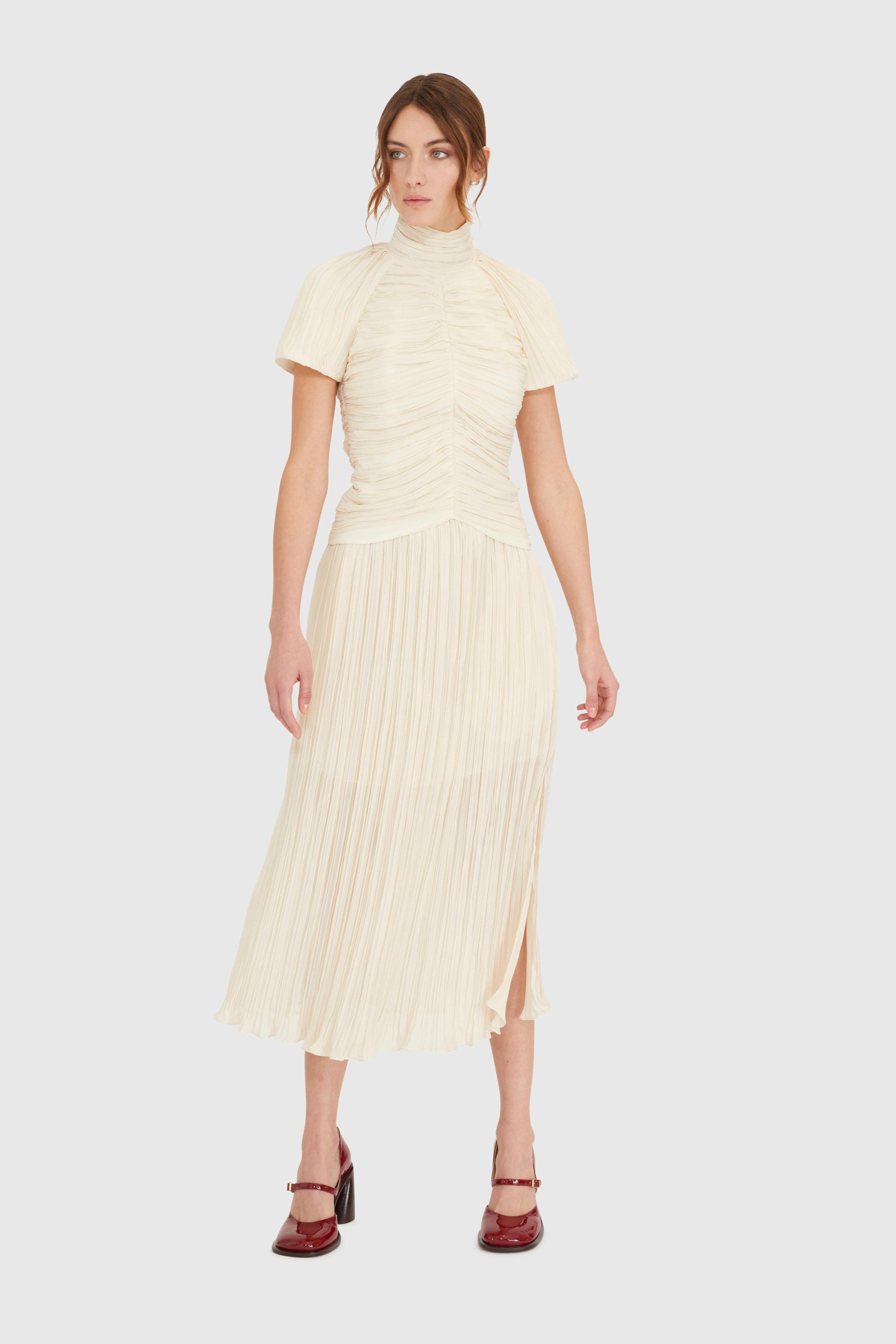 Rochas TURTLE NECK TOP - NATURAL