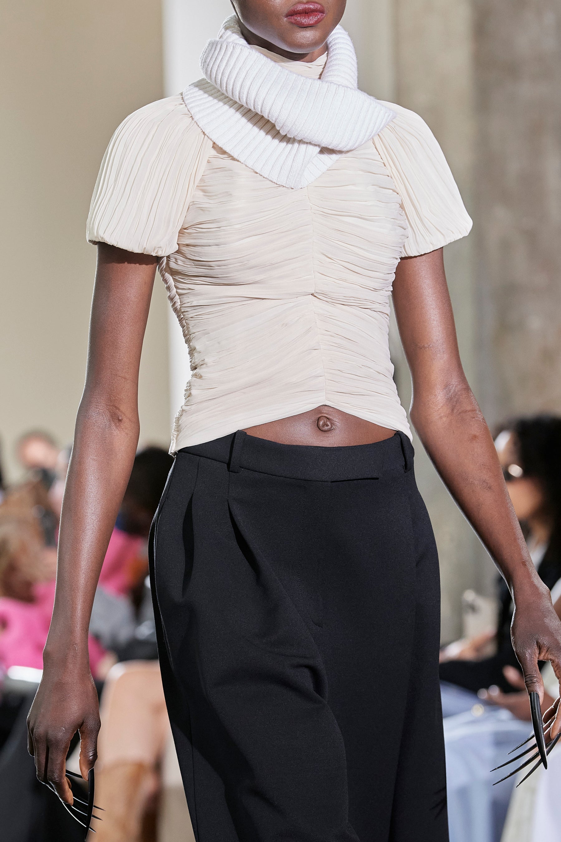 Rochas TURTLE NECK TOP - NATURAL