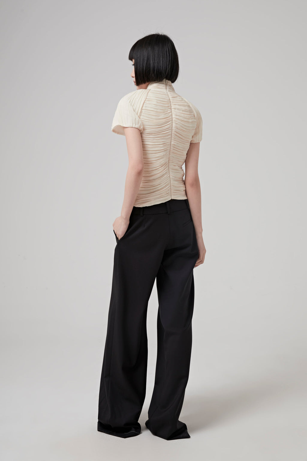 Rochas TURTLE NECK TOP - NATURAL