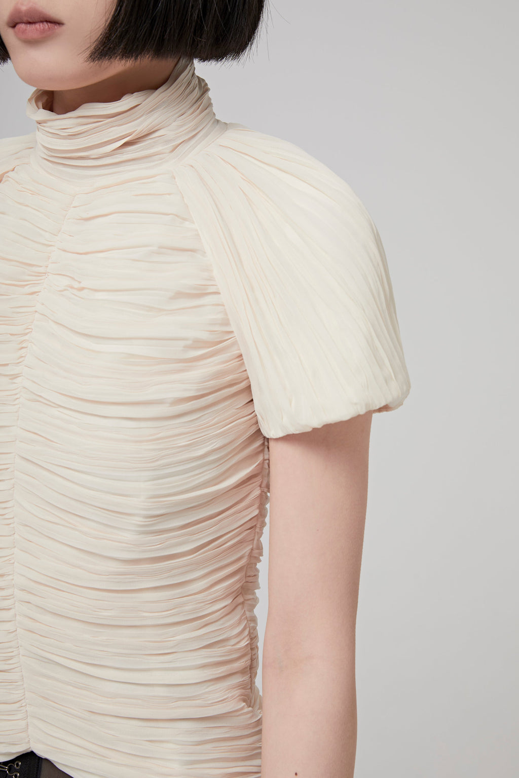 Rochas TURTLE NECK TOP - NATURAL