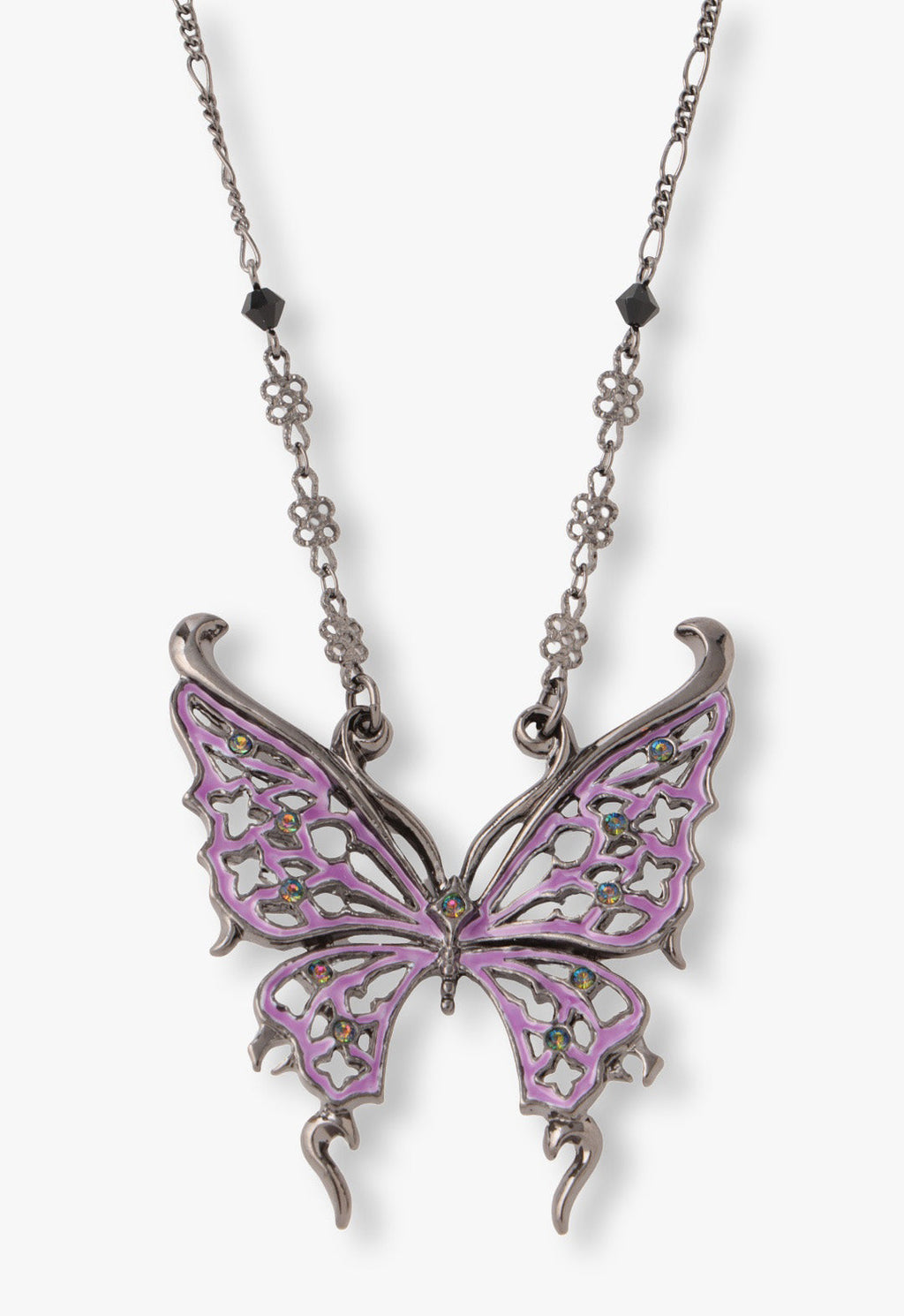 Vendome Rock & Roll Butterfly Necklace
