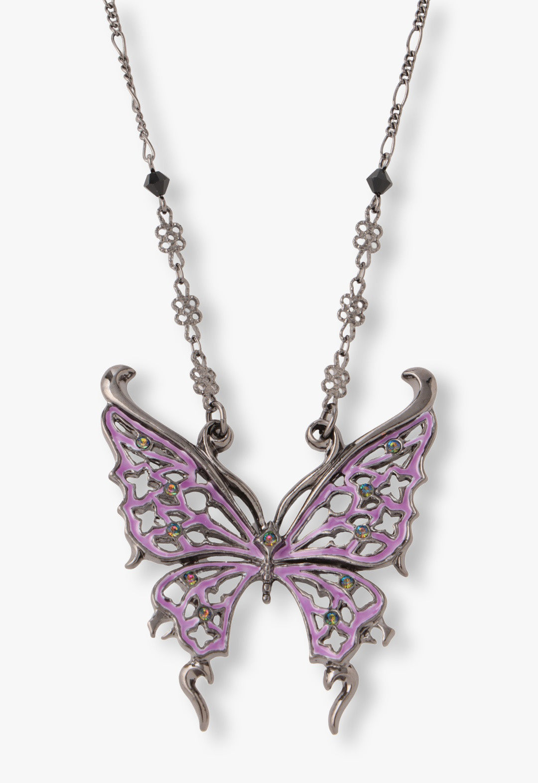 Vendome Rock & Roll Butterfly Necklace
