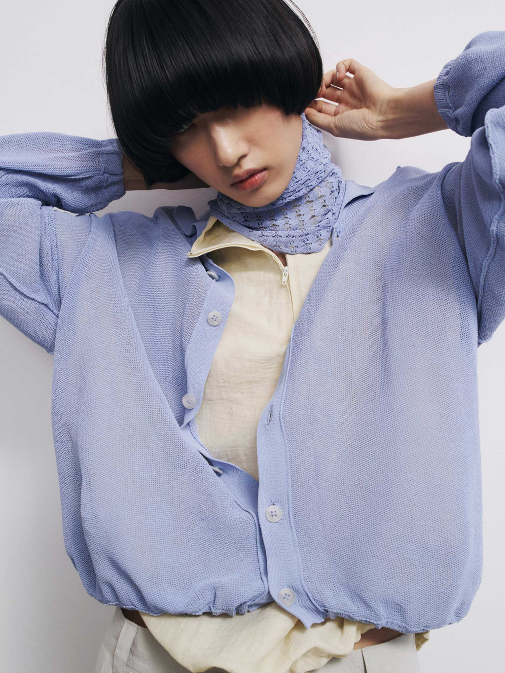 Rus Rogu Cardigan - Salvia Blue