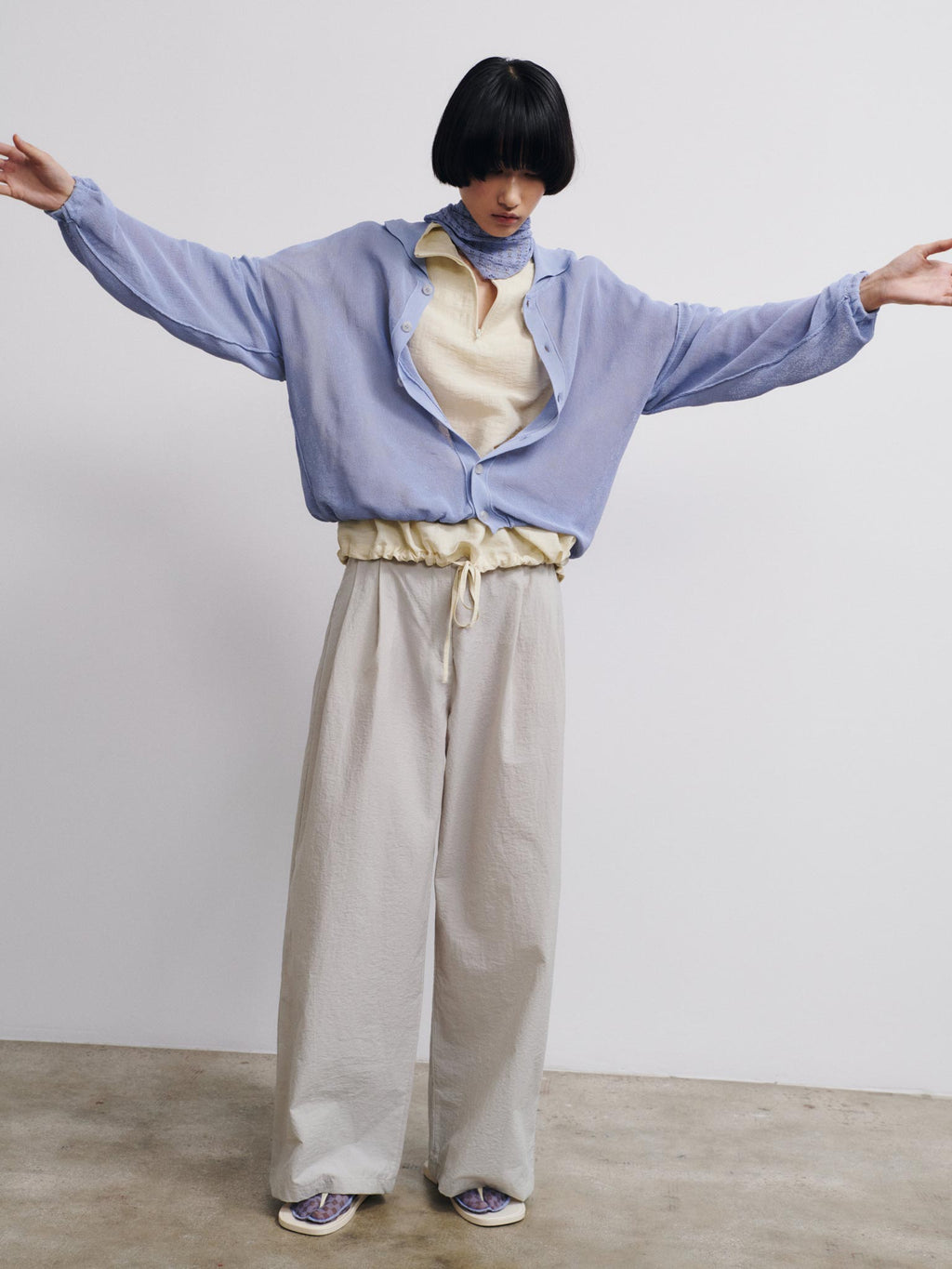 Rus Rogu Cardigan - Salvia Blue