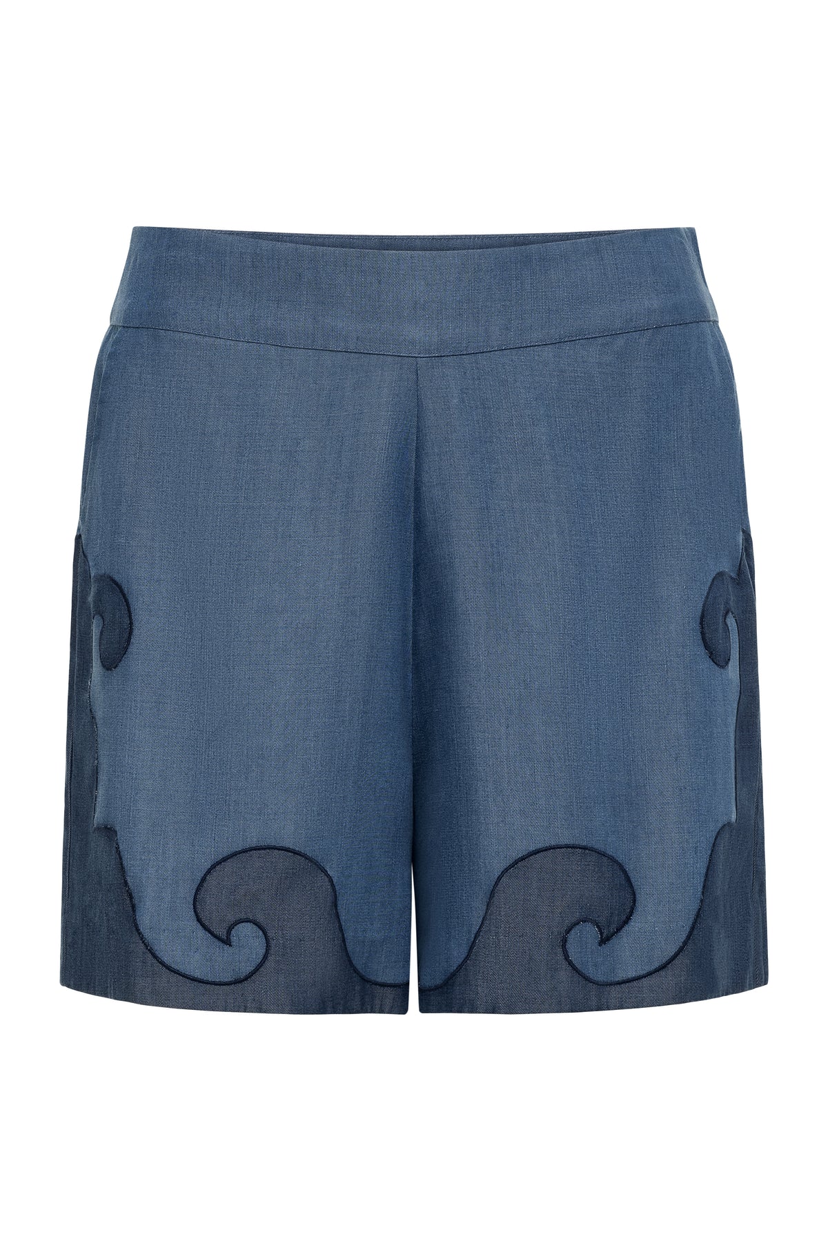 Carolina K Roma Short Shorts - Tencel Denim