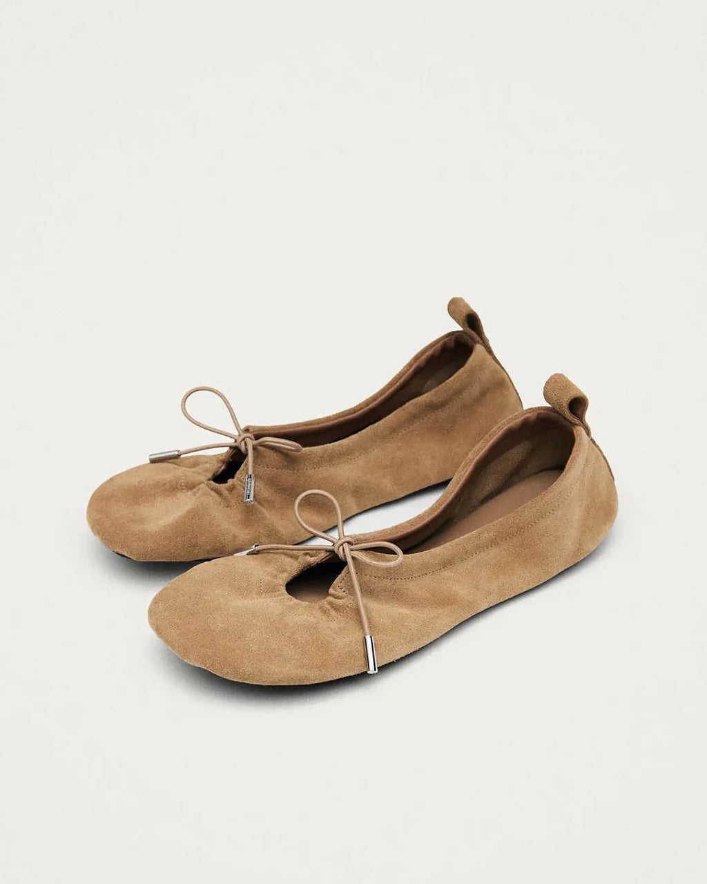 Alohas Rosalind Suede Ballet Flats - Brown