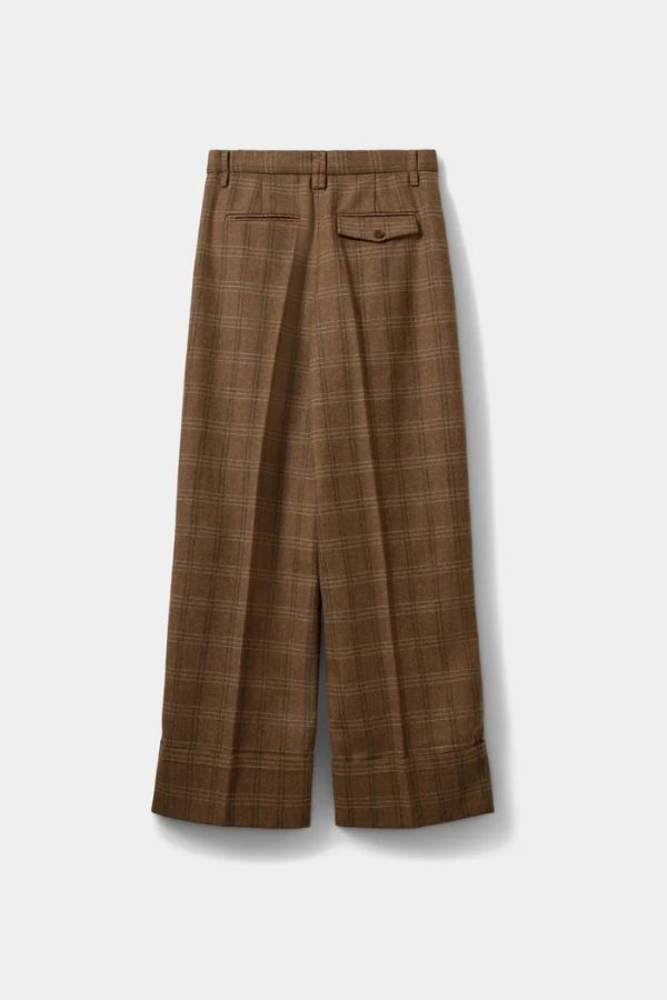 Sofie Schnoor Rosana Checked Trousers - Maple Brown Check