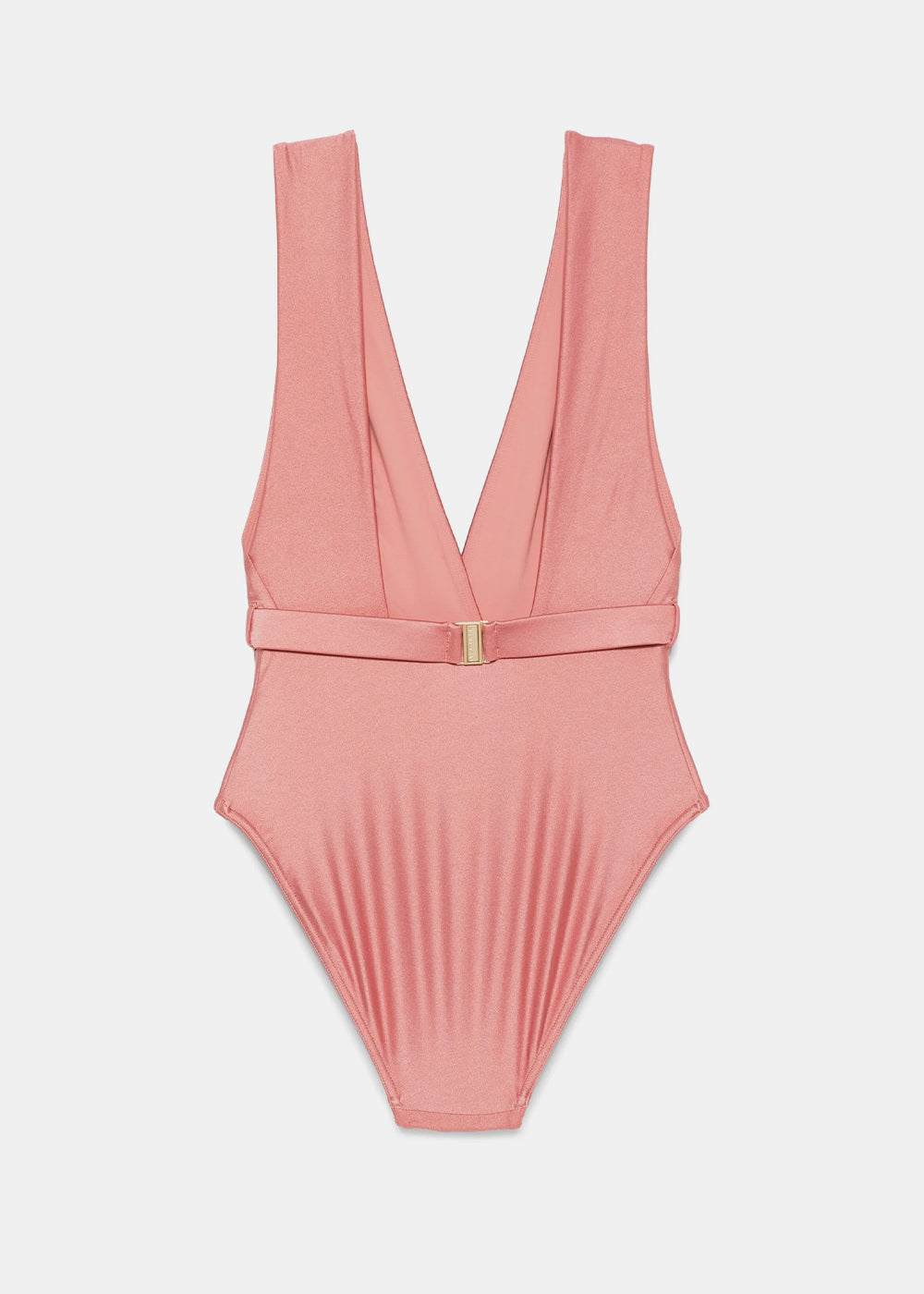 Zimmermann Lucky Plunge Flower Swimsuit - Rose