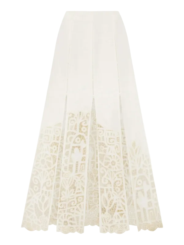 ALEMAIS Rosemary Embroidered Skirt