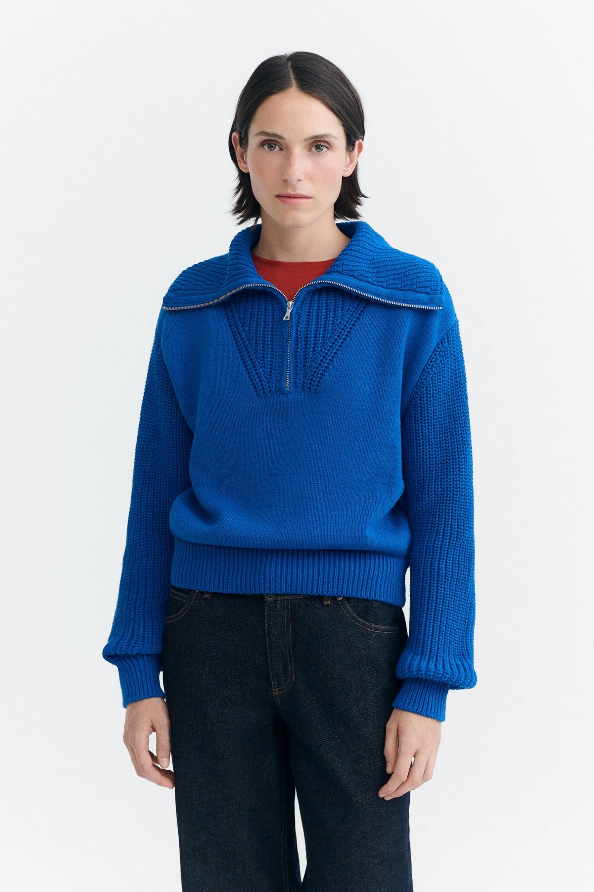 Thinking MU Royal Tanit Knitted Sweater - Blue