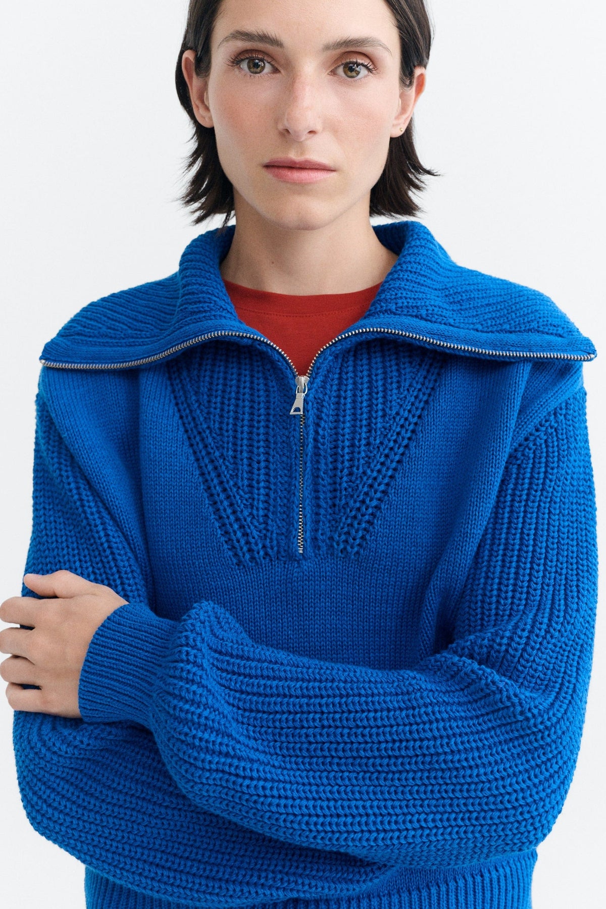 Thinking MU Royal Tanit Knitted Sweater - Blue