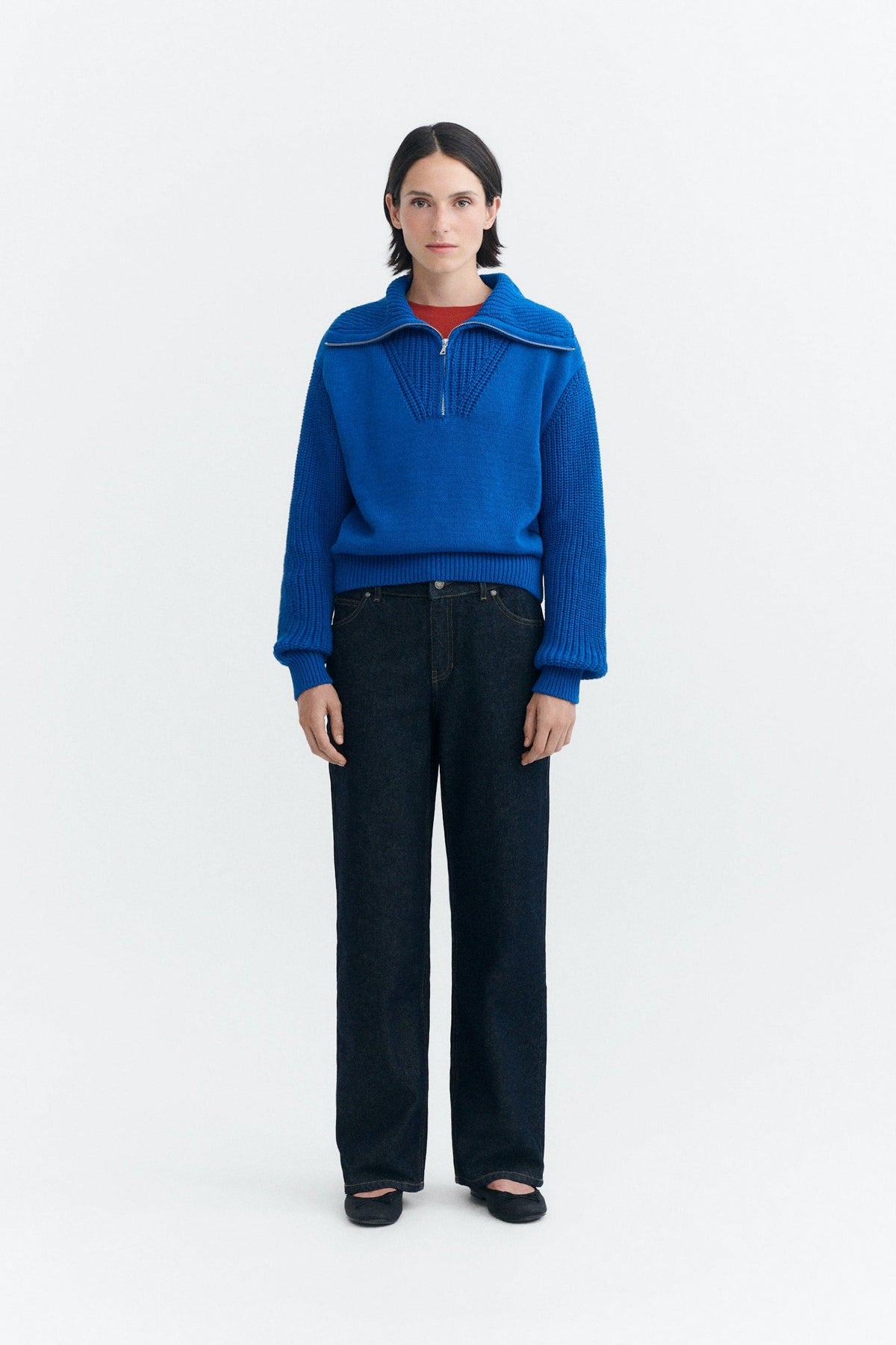 Thinking MU Royal Tanit Knitted Sweater - Blue