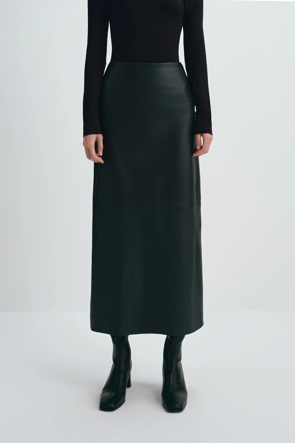 Sophie Rue Anais Leather Midi Skirt