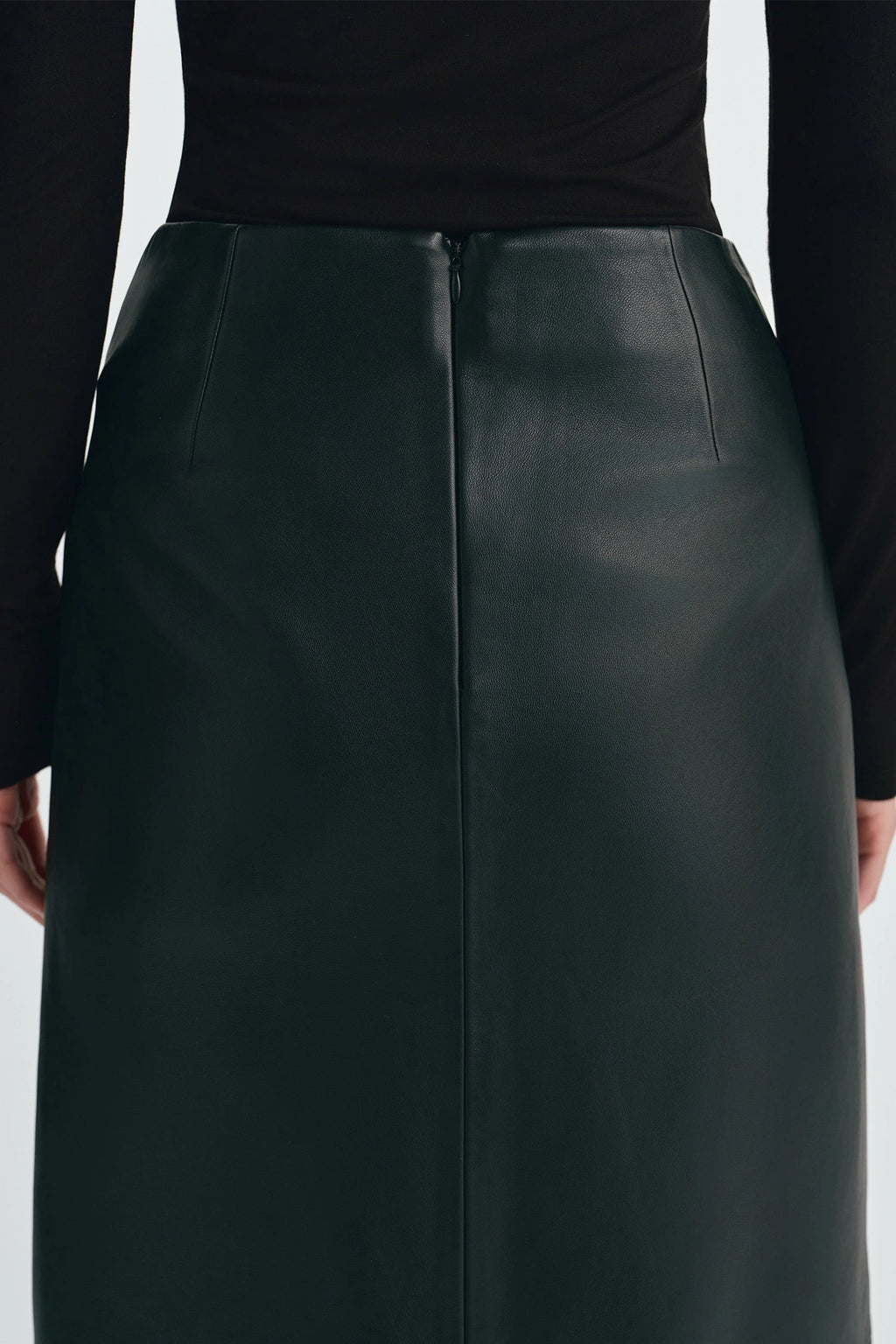 Sophie Rue Anais Leather Midi Skirt