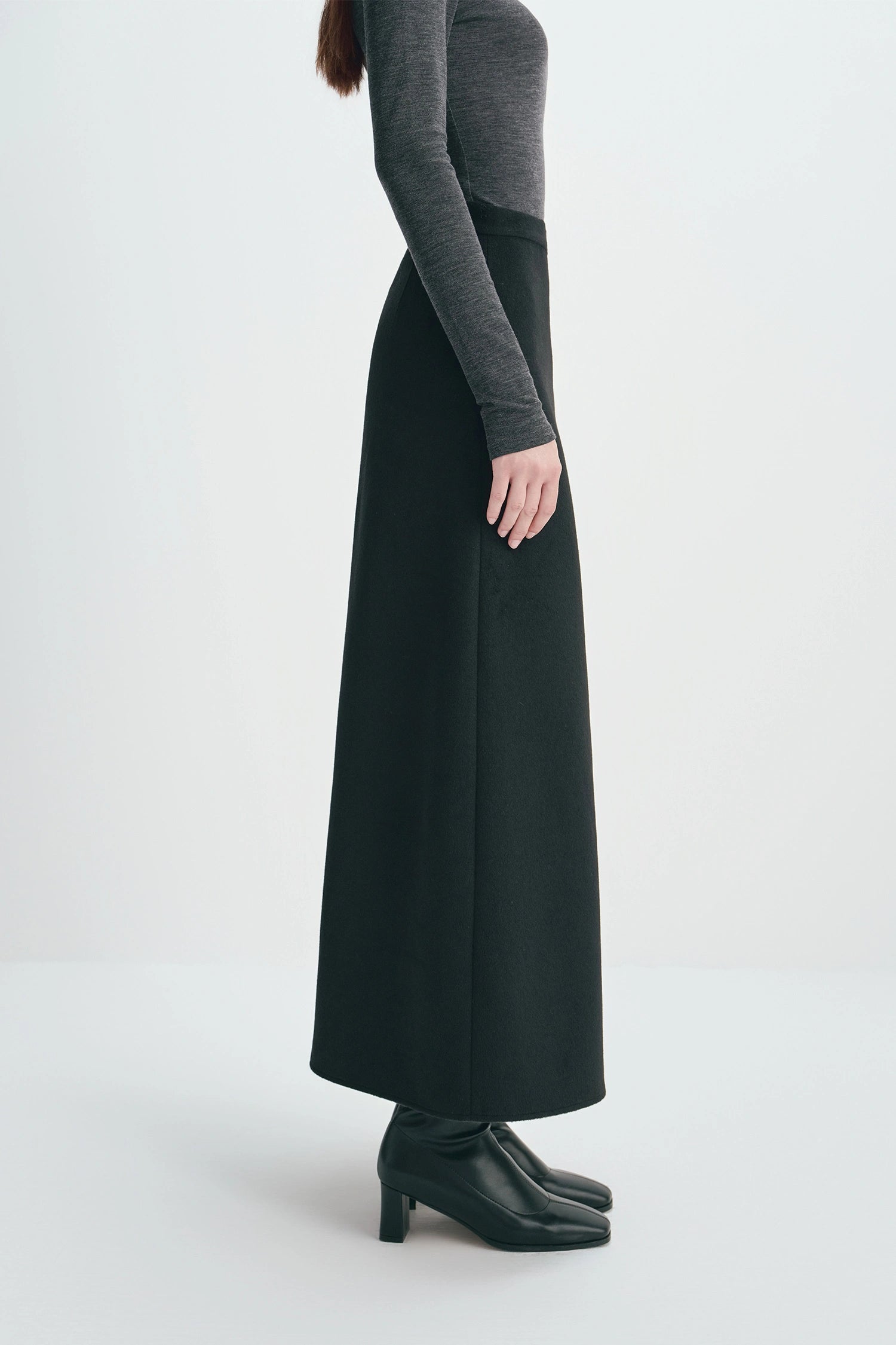 Sophie Rue Emi Wool Blend Maxi Skirt