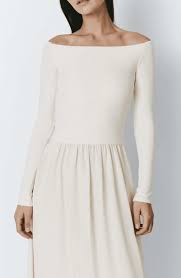 Sophie Rue Rosette Off Shoulder Dress