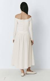 Sophie Rue Rosette Off Shoulder Dress