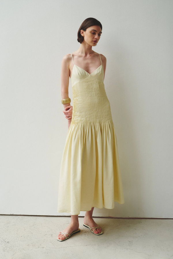 Sophie Rue Pintucked Midi Dress