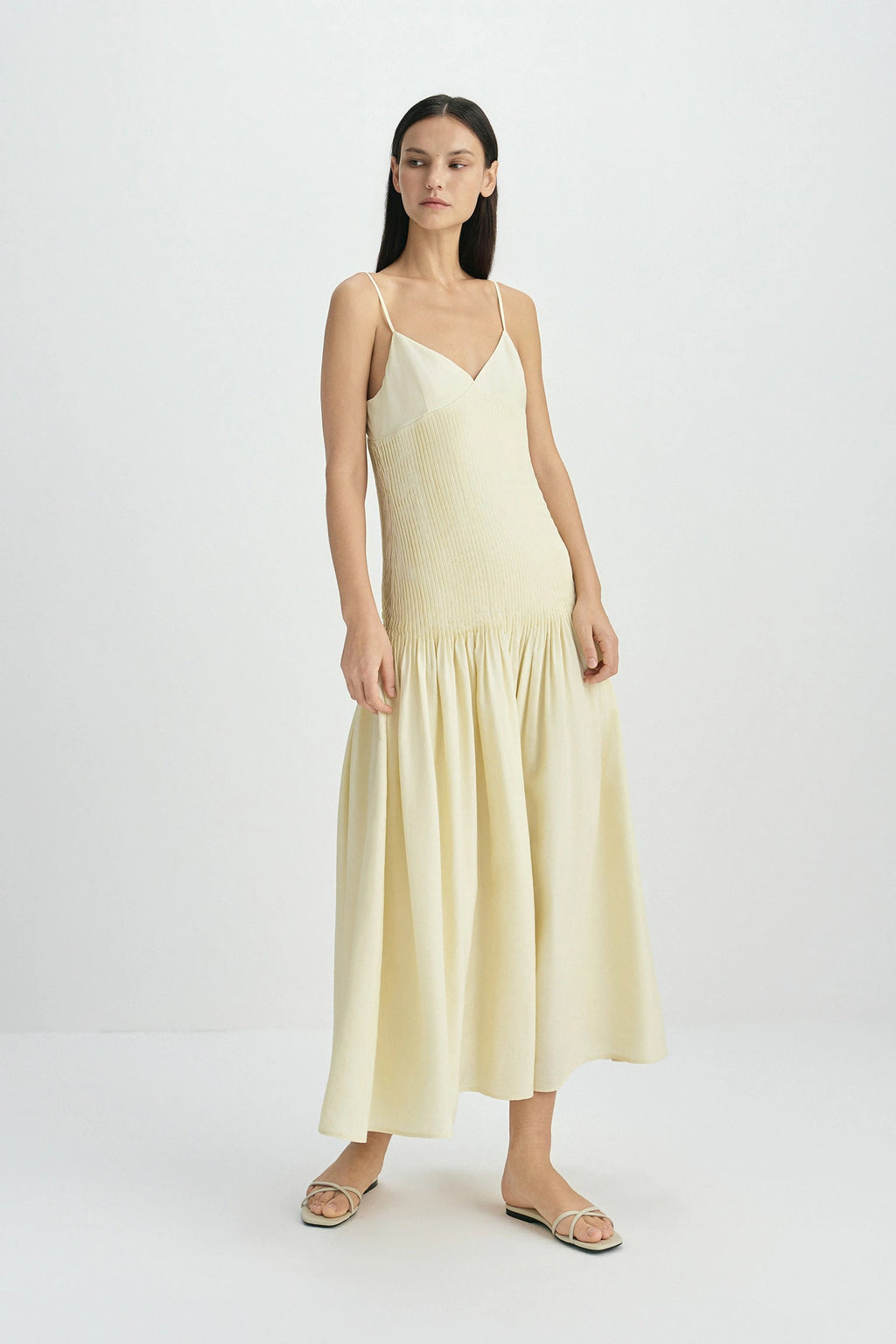 Sophie Rue Pintucked Midi Dress