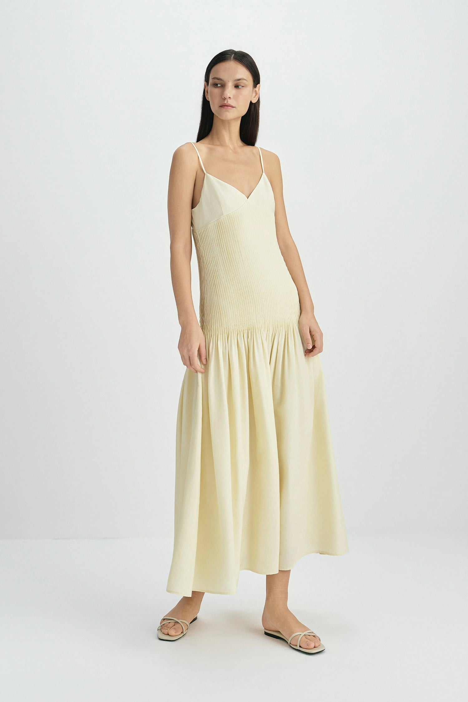 Sophie Rue Pintucked Midi Dress