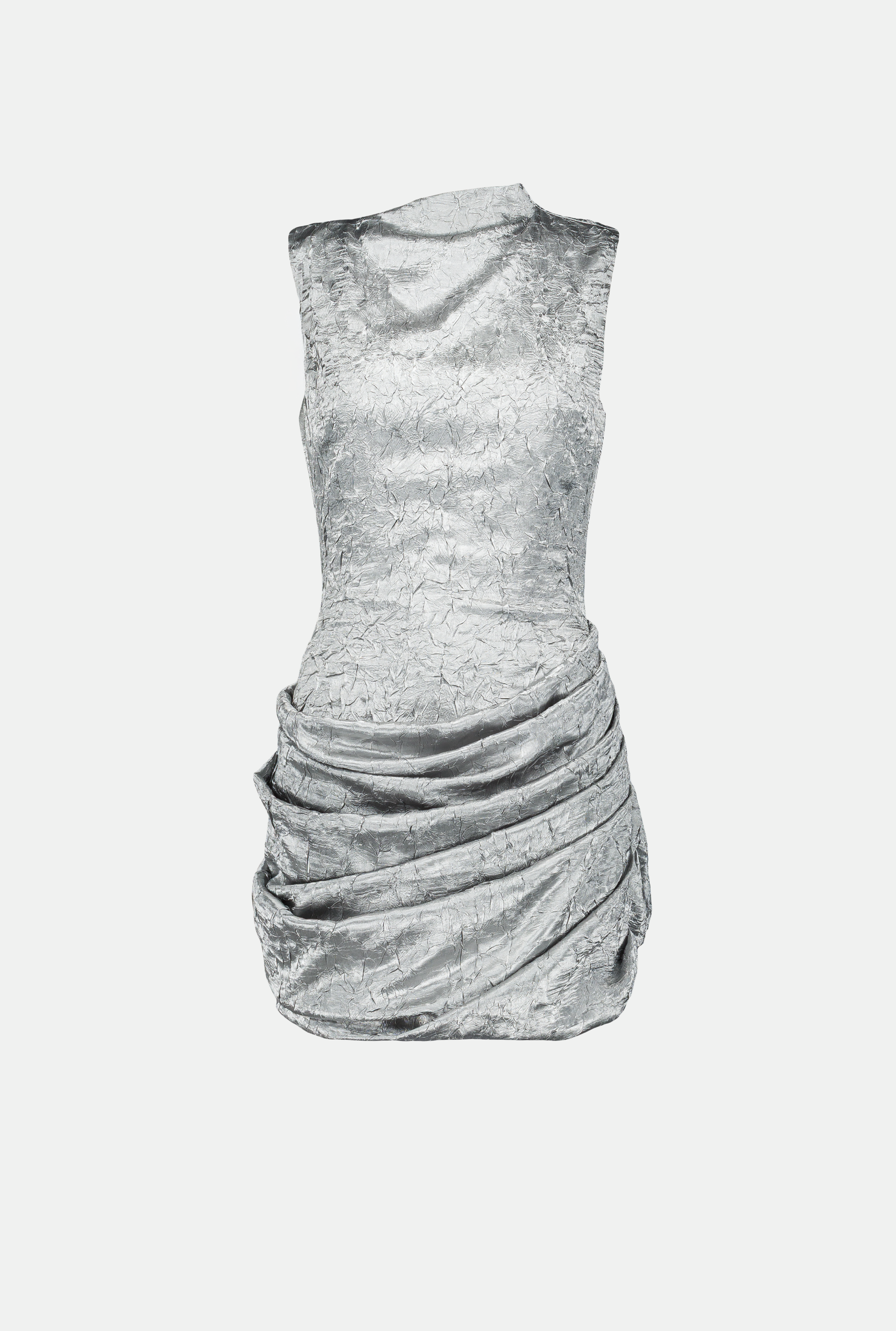 SAEMDI Crinkled Tulip Dress