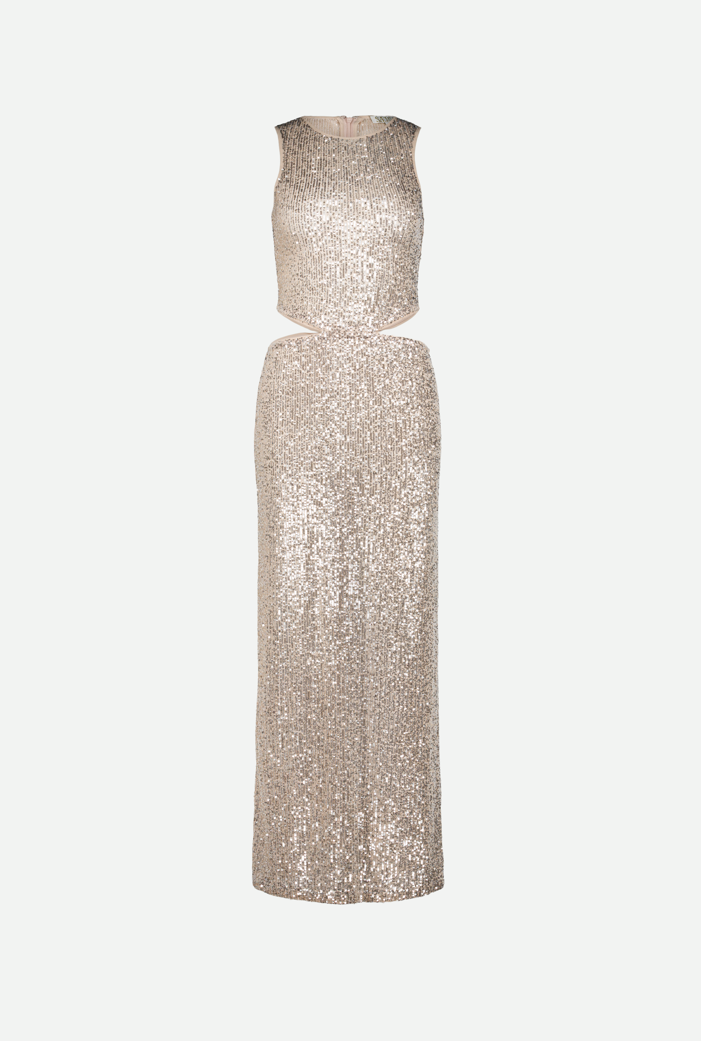 SAEMDI Cut Out Sequin Dress