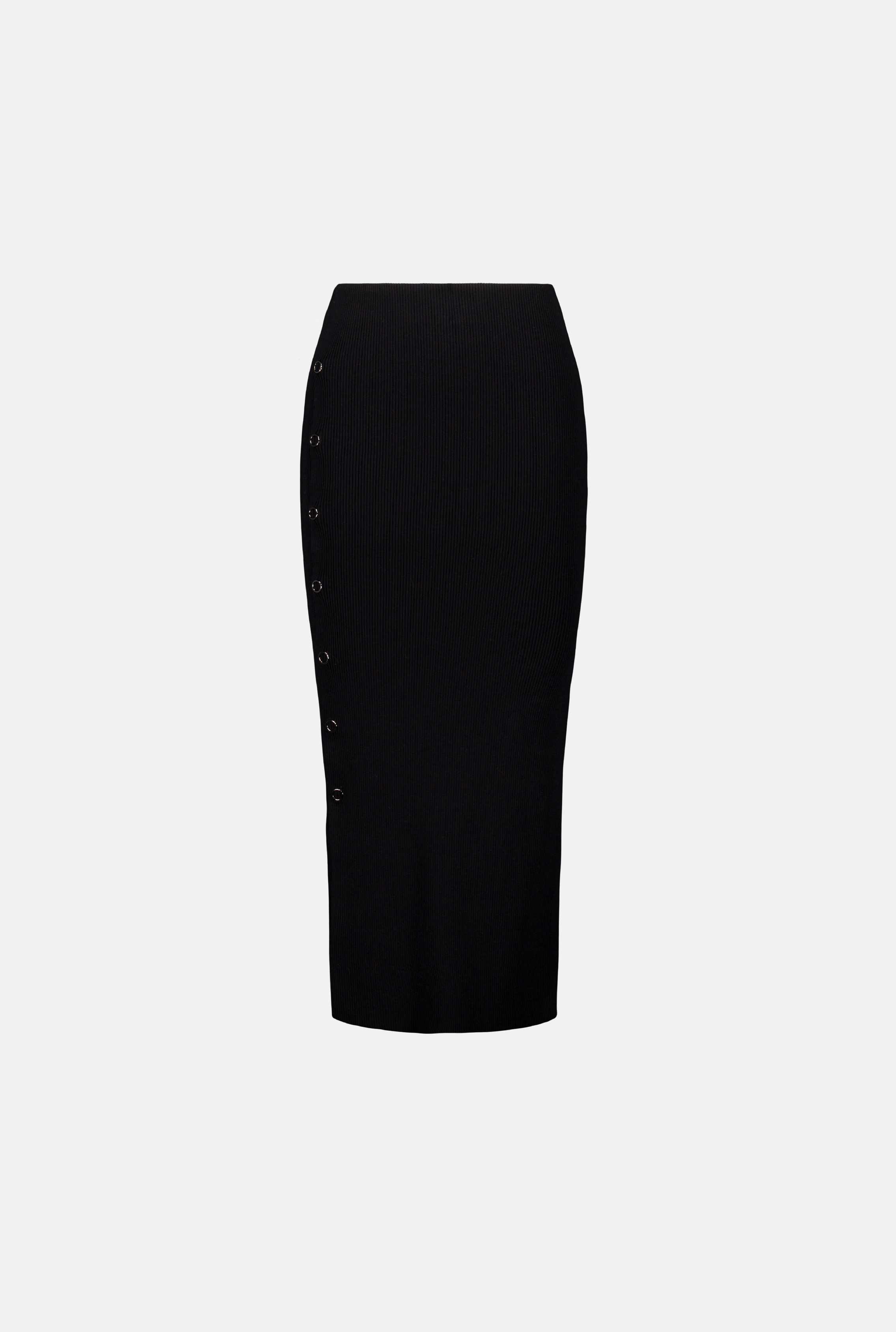 SAEMDI Deconstructed Rib Skirt