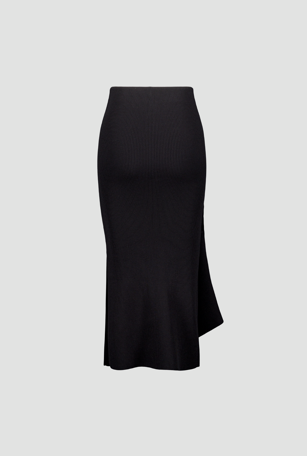 SAEMDI Deconstructed Rib Skirt