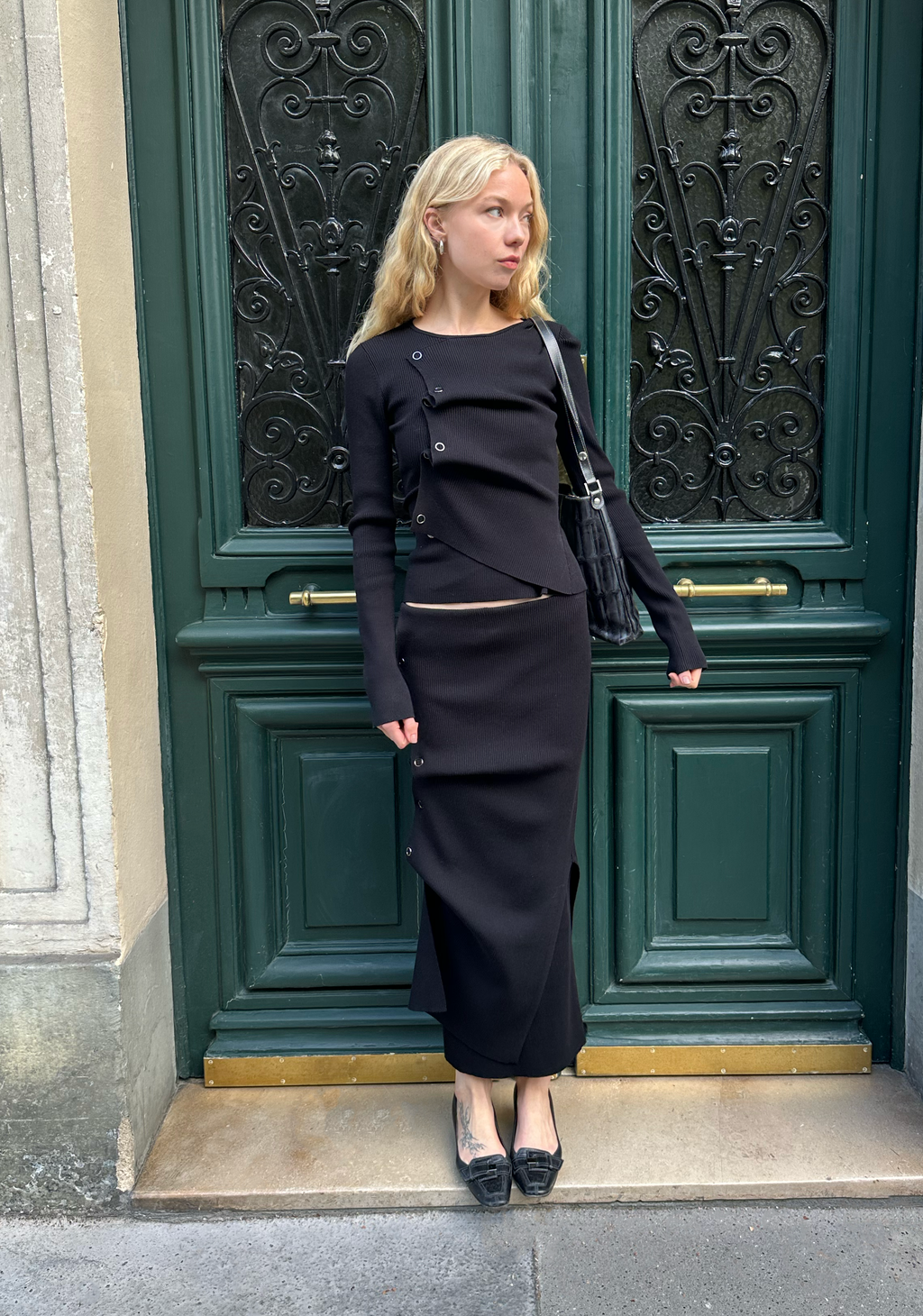 SAEMDI Deconstructed Rib Top