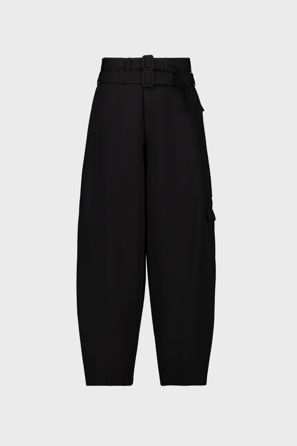 SAEMDI Double Belted Trousers