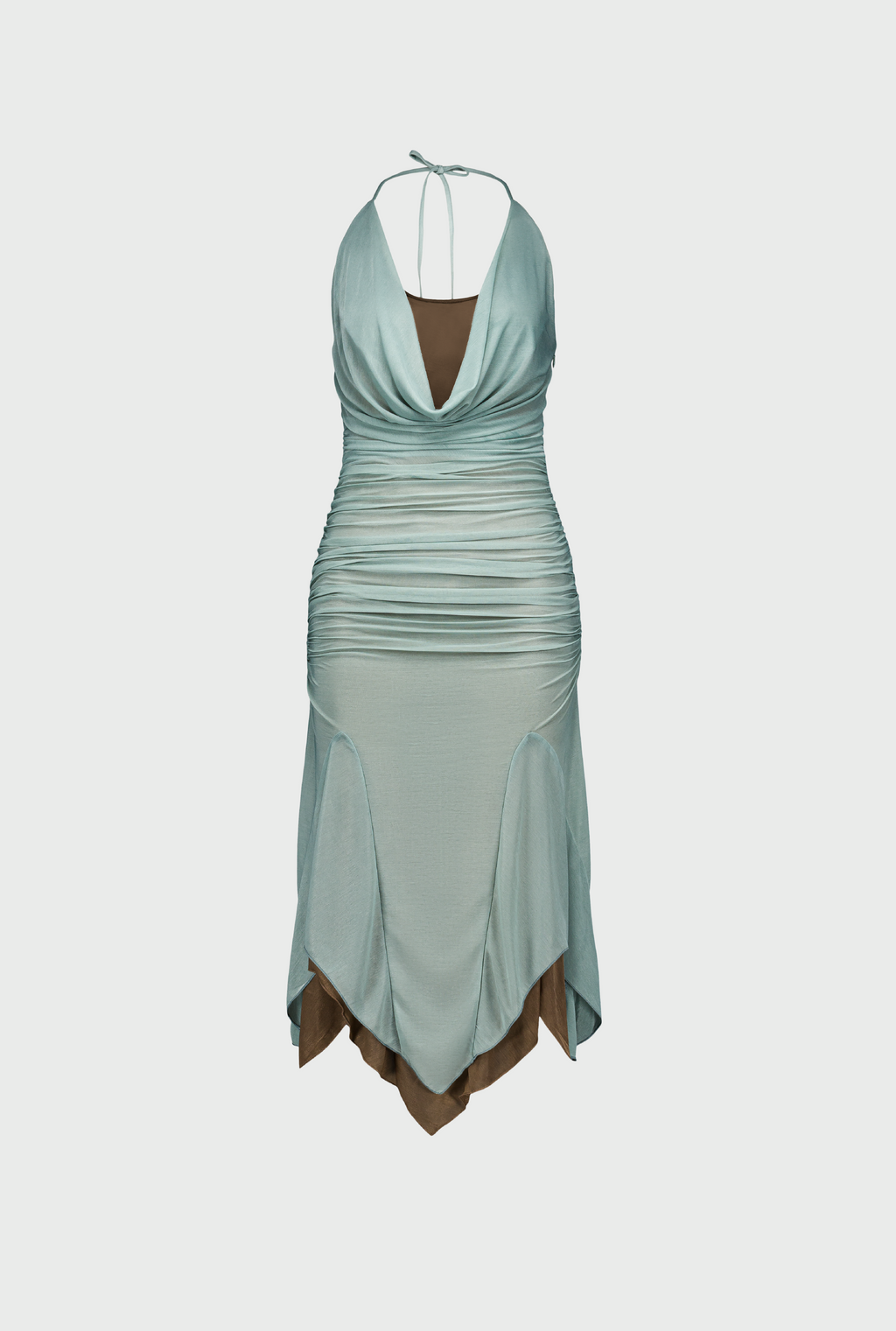 SAEMDI Double-Layered Midi Dress
