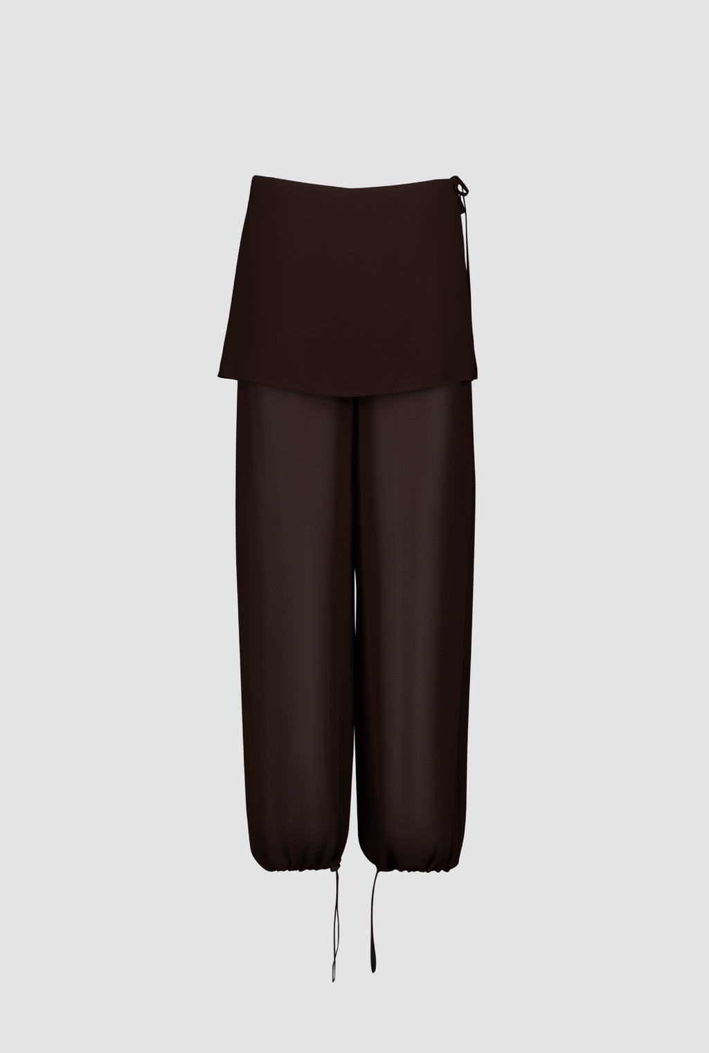 SAEMDI Flowy Overskirt Trousers