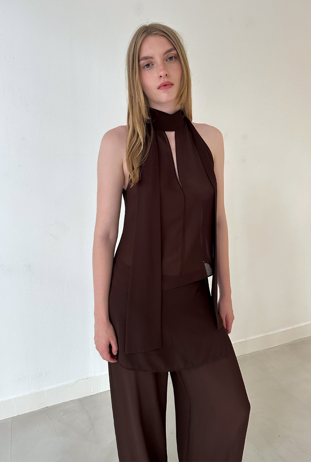 SAEMDI Flowy Overskirt Trousers